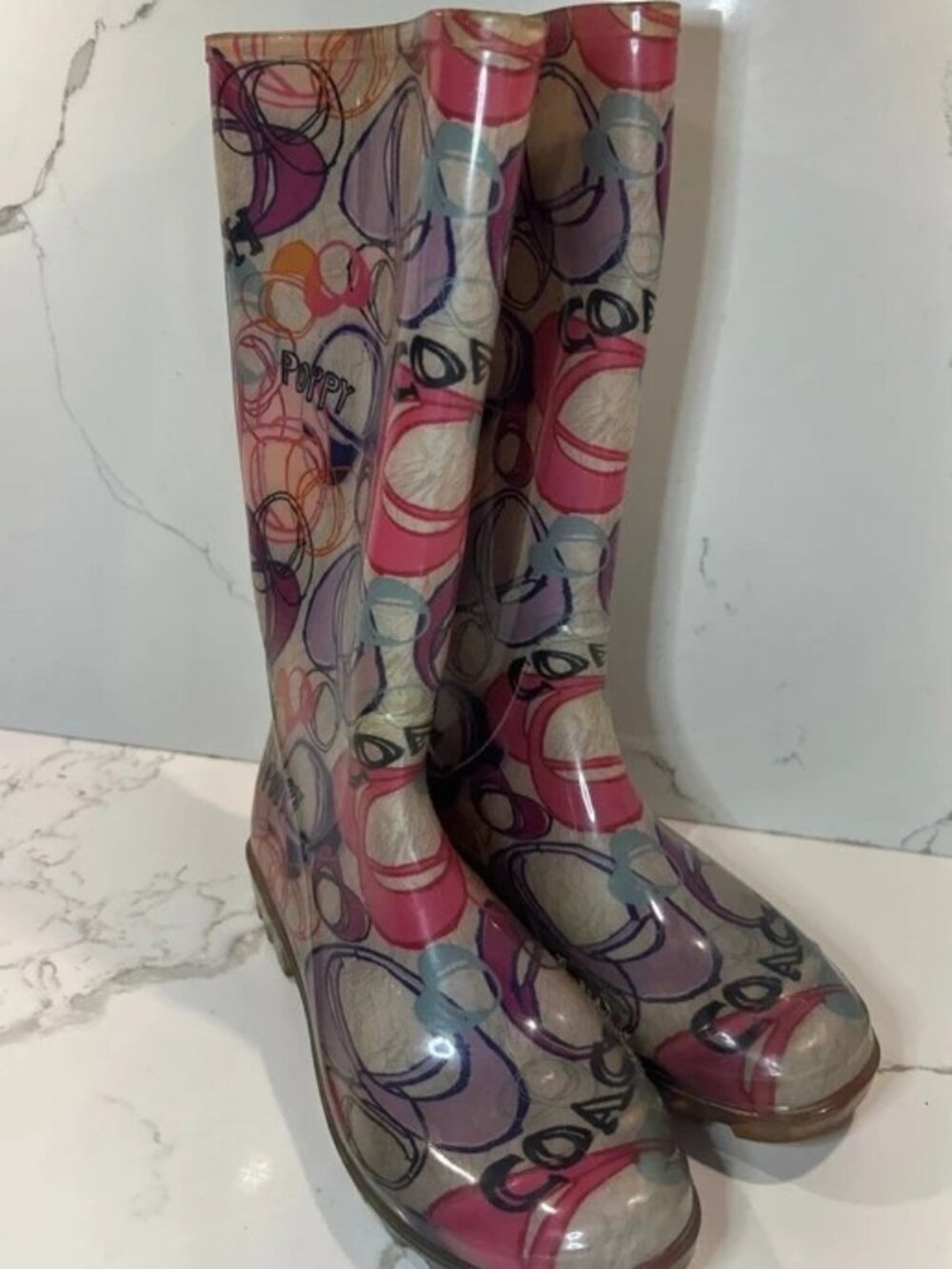 Vintage Coach Rain Boots/Wellingtons!
